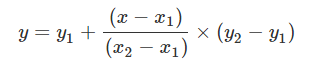 Linear Interpolation Formula