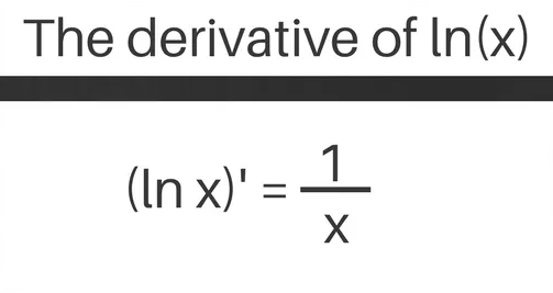 Derivative ln x