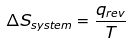 Entropy Equation Formula