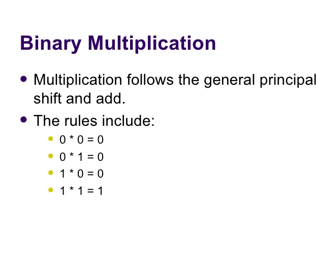 binary multiplication