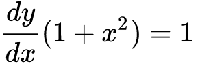 derivative of 1+x2