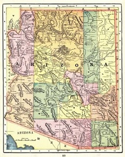 Arizona Historical Map