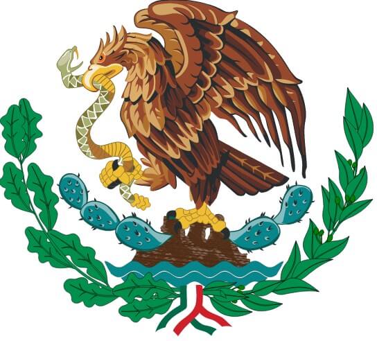 Mexican Flag - The Eagle And The Cactus