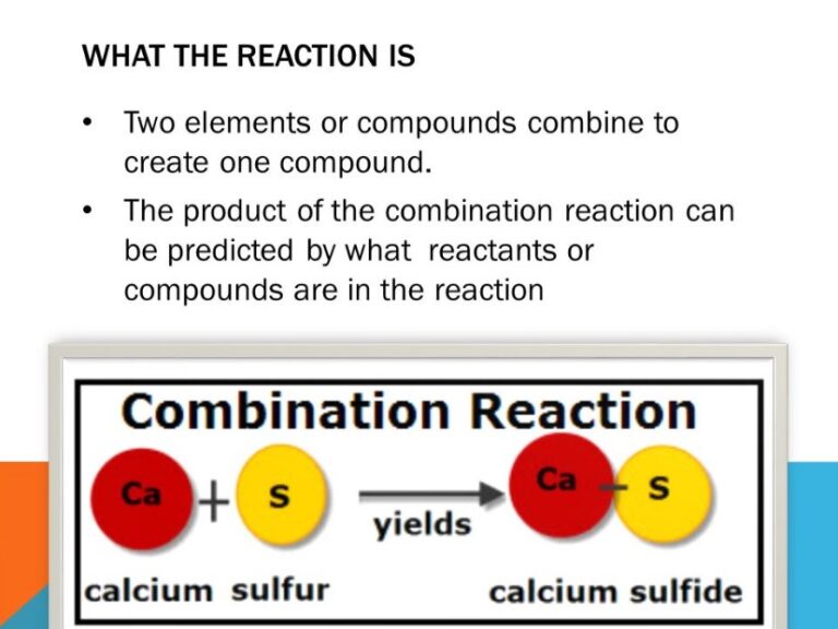 What Is The Meaning Of Combination Reaction In Chemistry