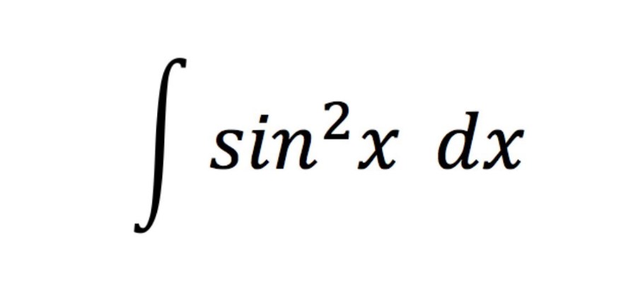 Integral of sin2(x) 