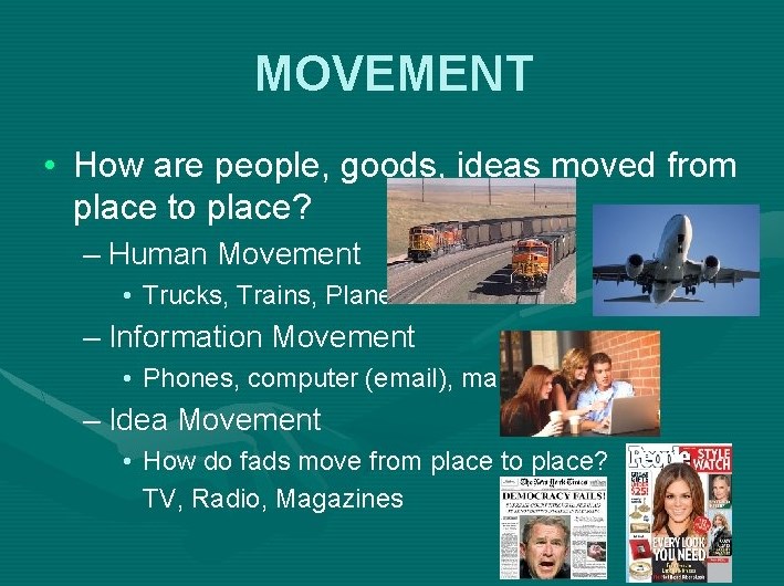 5 Themes Of Geography Movement