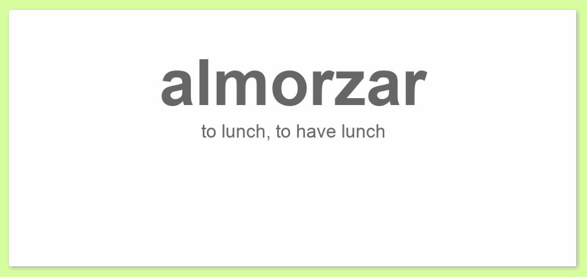 Almorzar Conjugation