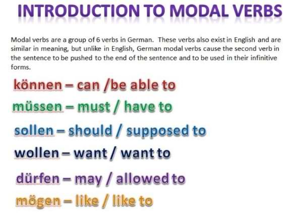 German Modal Verbs